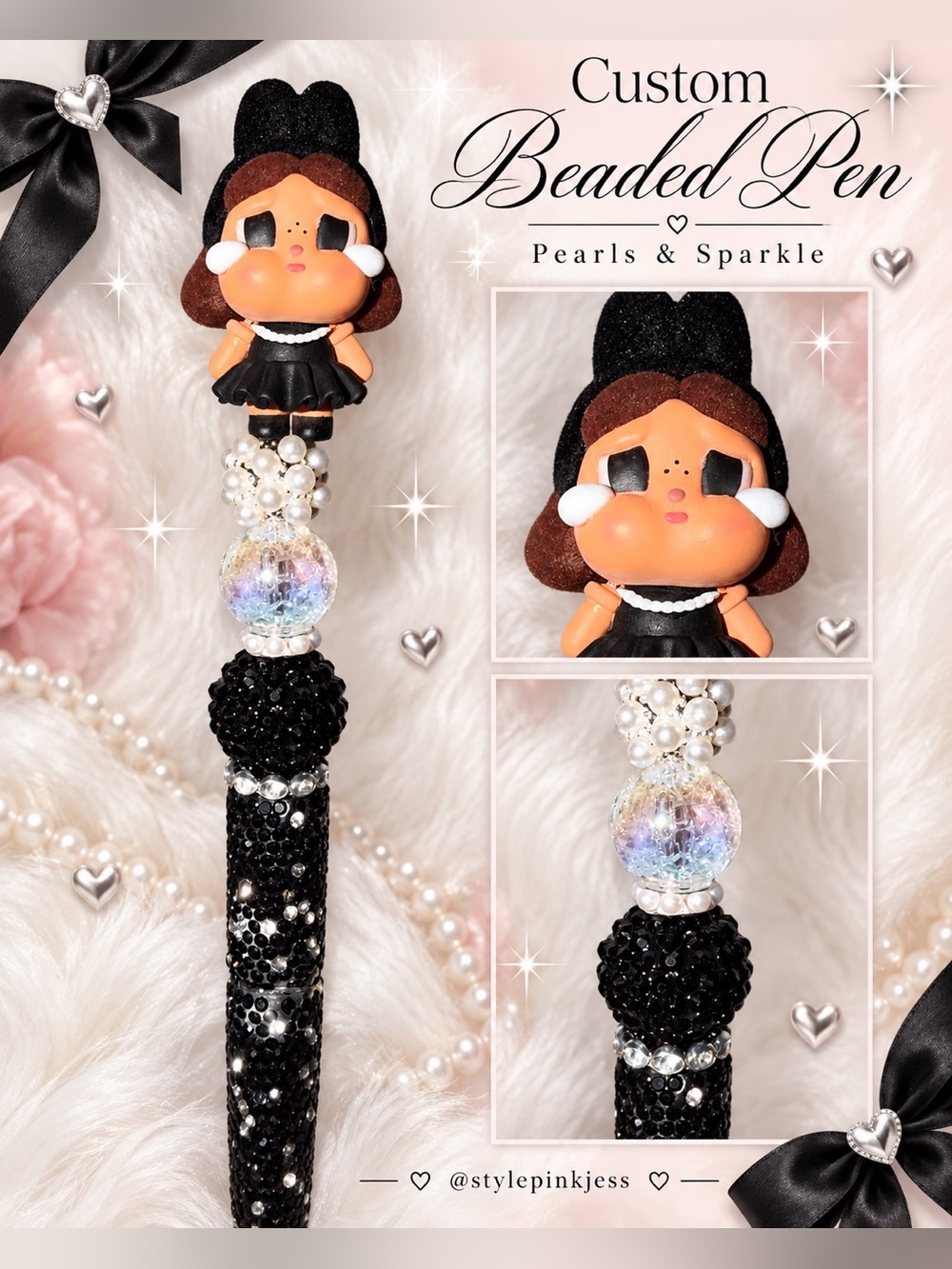 Cry baby Custom Beaded pen